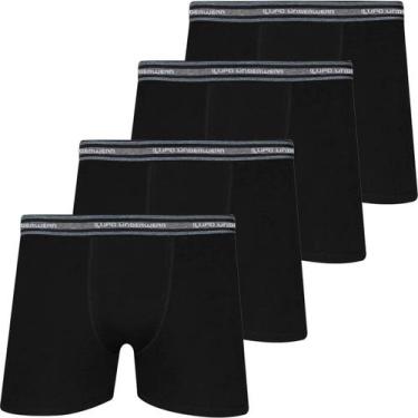 Imagem de Kit 4 Cuecas Boxer Lupo Original Em Algodão Adulto Box Masculina Confo