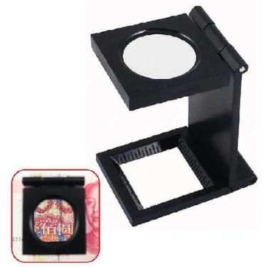 Imagem de Lupa de Bolso Conta Fios Ampliação 8x 20mm para Reparos MG14110 - ds