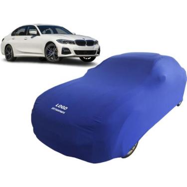 Imagem de Capa Automotiva Para Bmw 330e Tecido Helanca Lycra - Mz, Azul