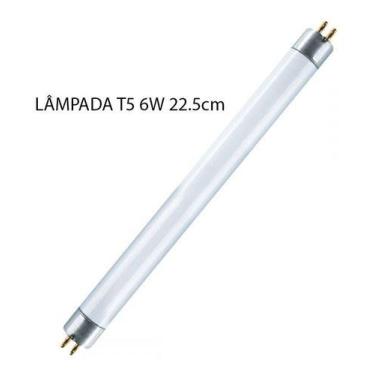 Imagem de Kit 4 Lâmpada Fluorescente Tubular T-5 6W 22,5cm Branco Frio - JPN