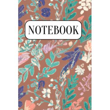 Imagem de Flora Pattern Journal (Notebook) for women. 6” x 9” 120 pages. Paper cover journal for study.