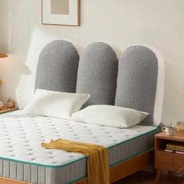 Imagem de Ziihome Cabeceira estofada ultra grossa tufada almofada móvel dupla cor design universitário para cama de solteiro queen