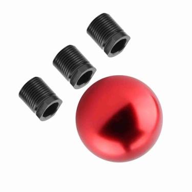 Imagem de Manopla de Mudança de Marcha Universal de Metal, Câmbio Manual de, Carros Universais (Vermelho)
