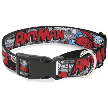 Imagem de Coleira para cães Martingale Doutor Estranho Olho de Agamotto Listra Vermelha Dourada Preta 45,7 a 81,8 cm de largura