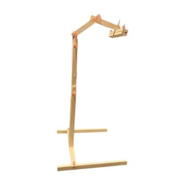 Imagem de shamjina Suporte para ponto cruz Suporte para bordado Suporte de chão ajustável Ferramenta de artesanato resistente Suporte para bastidor de bordado em seda