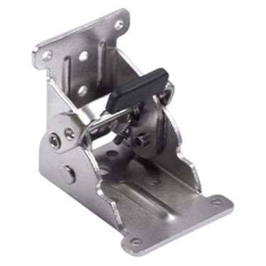 Imagem de Bothyi Suporte Dobrável de Dobradiça com Trava Automática, Fácil de Instalar, Perna de Mesa, Suporte de Extensão de Bloqueio Dobrável para Móveis de Mesa, Freio Duplo Prateado