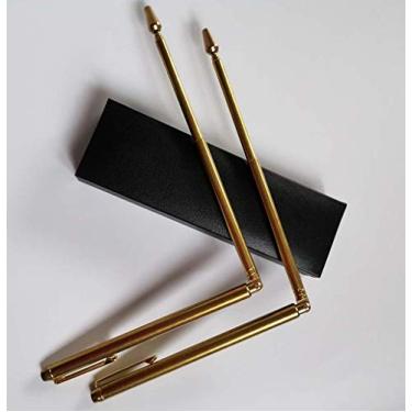 Imagem de Seeyo Varetas de Radiestesia - Formato de Caneta Retrátil e Hastes Em L de Adivinhação Portátil(2 Unidades) - Embalagem de Caixa de Presente - Ferramentas de Caça Fantasma, Água de Adivinhação, Tesour