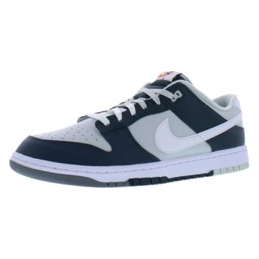 Imagem de Nike Tênis de basquete masculino Dunk Low retrô, Selva branco escuro, prata claro, 46