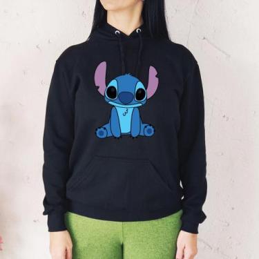 Imagem de Moletom Liso Flanelado Canguru Blusa Casaco Estampa Desenho Algodão Fe