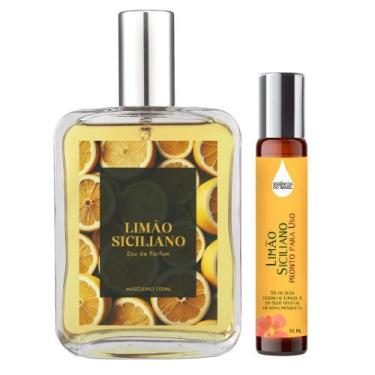 Imagem de Perfume Limão Siciliano Radiante Masc 100ml + Óleo Essencial - Essênci