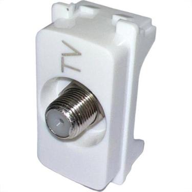 Imagem de Modulo Pial Zeffia Conector Para Fio Coaxial Branco - 680157 - GL ELET