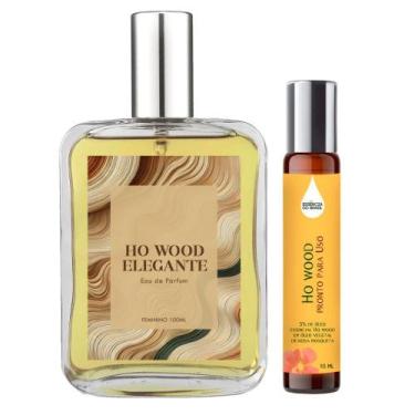 Imagem de Perfume Ho Wood Elegante Mulher 100ml + Óleo Essencial 10ml - Essência