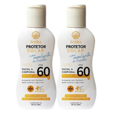 Imagem de Kit 2x Protetor Solar com Repelente Fps 60 Baíra 120 ml