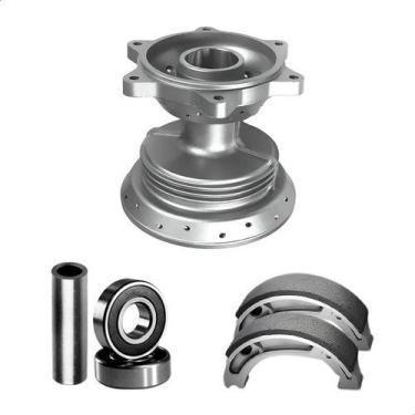 Imagem de Cubo Roda Traseira Nxr Bros 125 150 160  Rolamentos Lona - Fabreck / U