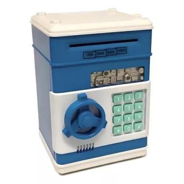 Imagem de Brinquedo Cofre Digital Senha Eletrônico Automático Moedas Notas Segre