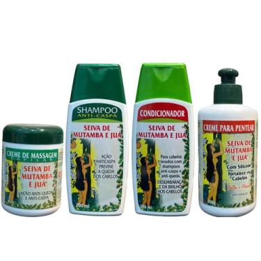 Imagem de Kit Seiva De Mutamba E Juá - Sh Cond Cr Pentear Cr Massagem