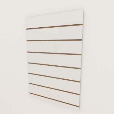 Imagem de Painel canaletado 18mm Branco Texturizado altura 90 cm comp 60 cm - E-