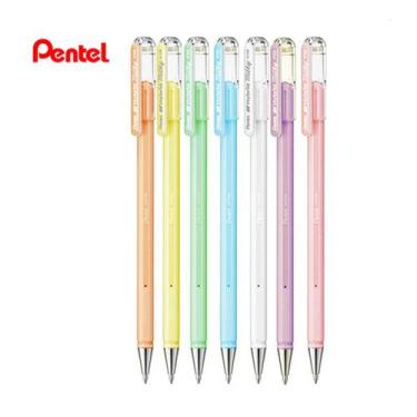 Imagem de Kit 6 Caneta Gel Hybrid Milk 0.8mm Tom Pastel Pentel