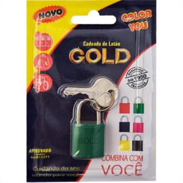 Imagem de Cadeado Gold Color 20 Verde