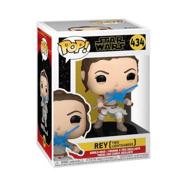 Imagem de Funko Pop 434 Star Wars Rey Two Sabers