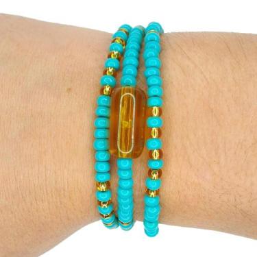Imagem de Pulseira Guia de Proteção Orixá LogunEdé - Balaio de Santo, 19 cm
