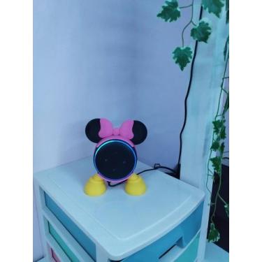 Imagem de Suporte Para Alexa Echo Pop Minnie Pink - shoptore.br