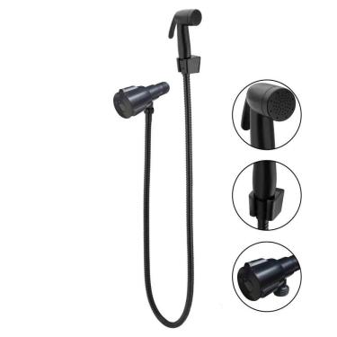 Imagem de Ducha Higienica Fosco Chuveirinho Flexivel Mangueira Banheiro Suporte Box Casa Completa Lavabo