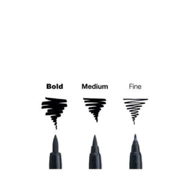 Imagem de Caneta Técnica Sakura Pigma Sensei Chanfrado Preto