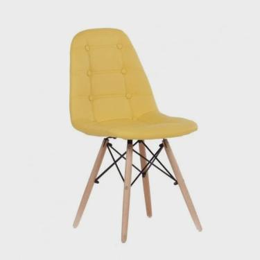 Imagem de Cadeira Eames Estofada Em Couro Madrid