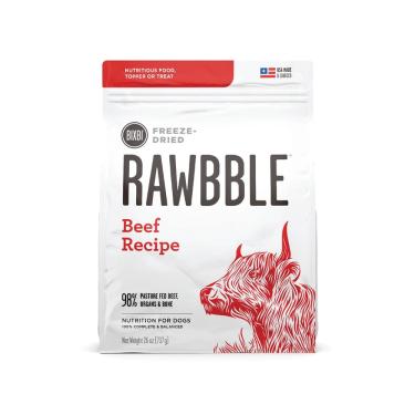 Imagem de Receita de ração liofilizada para cães bixbi Rawbble Beef 750 mL