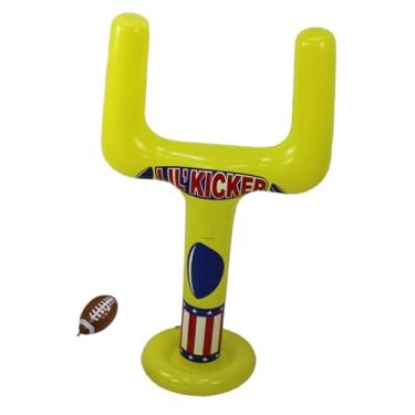 Imagem de Colaxi Conjunto inflável de futebol, suprimentos de festa de futebol com bola de gol de espessura para a prática ao ar livre para brinquedos esportivos ao ar