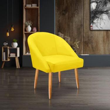 Imagem de Cadeira Lua Veludo Decorativa Luxo Poltrona Lua Sala de Estar, Salão, 