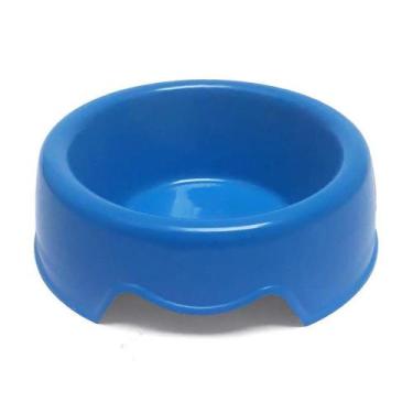 Imagem de Comedouro de Plástico para Cães São Benedito Pet Azul - Tamanho 3