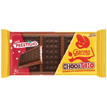 Imagem de Barra de Chocolate ChocoTrio Prestígio Garoto 90g