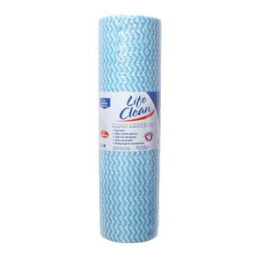 Imagem de Pano Multiuso Azul Rolo com 28cm x 25m Life Clean