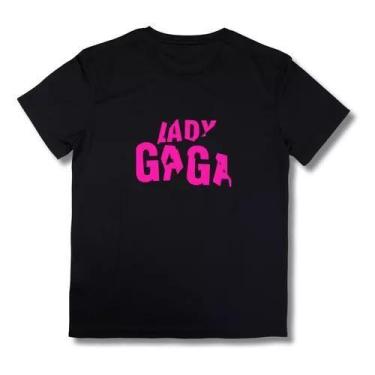 Imagem de Camiseta Cantora Escrita Lady Gaga Musica Diva Pop Show Br - Loja Dink