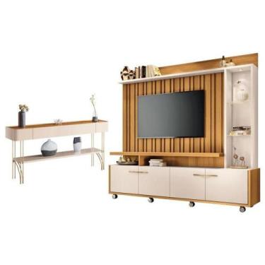Imagem de Estante Home Theater Titan E Aparador Vivant Cinamomo Off White - Hb M