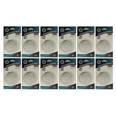 Imagem de Kit Com 12 Lâminas de Corte 60mm para Cortador Circular: Afiada e Durável NEWZ Alta Precisão Durabilidade para Tecido Papel EVA Artesanato Ferramenta Prática Garantindo Cortes Sempre Afiados