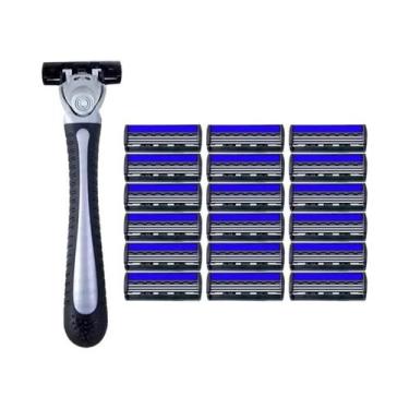 Imagem de Barbeador Manual Clássico de Segurança - 3 Camadas para Homens e Mulhe