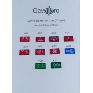 Imagem de Lente Vigia Painel Mb Antigo (bateria) Quadrada Atx - Cavallaro auto p