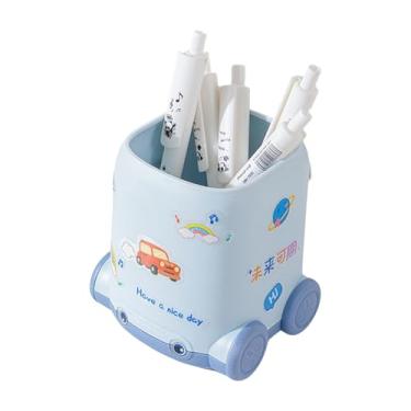 Imagem de Porta-Lápis - Organizador De Canetas,Design De Carro Com Adesivos Para Decoração De Mesa Escolar Sala De Aula