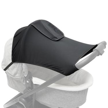 Imagem de Capa de carrinho com proteção UV, sol para carrinho de bebê | Capa à prova de chuva com proteção UV para carrinho de bebê | -sol bidirecional de alta vista para assentos de carro, carrinho de bebê, c