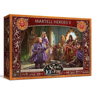 Imagem de A Song of Ice and Fire Tabletop Miniatures Game Martell Heroes II Box Set - Legendary Leaders of Dorne, Strategy Game for Adults, Ages 14+, 2+ Players, 45-60 Minute Playtime, Made by CMON