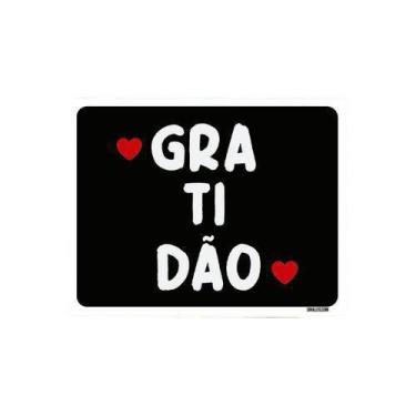 Imagem de Kit 5 Placas Decorativa - Gratidão - Sinalico.Com