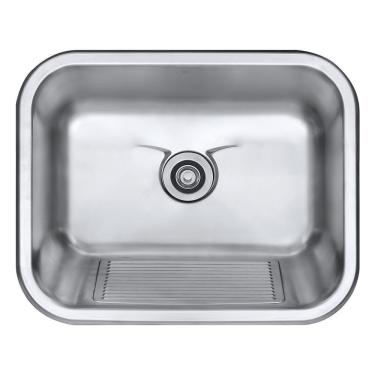 Imagem de Cuba Tanque de Aço Inox Escovado 1mm C100 55x45x22,5 cm