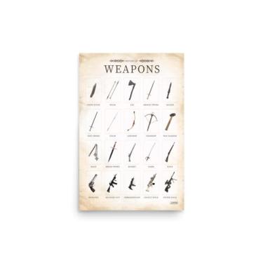 Imagem de Pôster History of Weapons - Evolution of Warfare Through the Ages (30,5 cm x 45,7 cm)