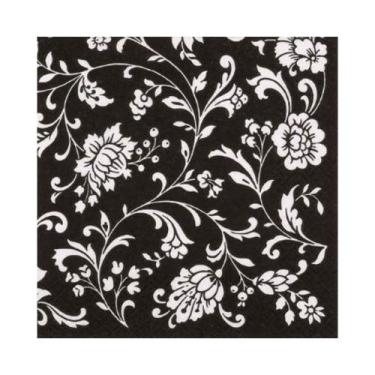Imagem de Guardanapo de Papel Arabesco Preto Ti-Flair 24x24cm