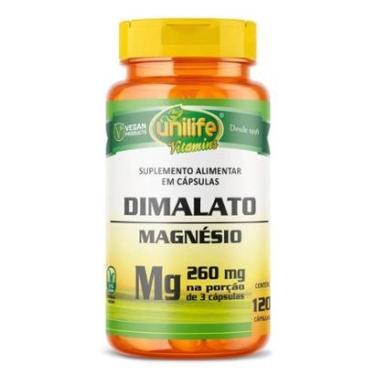 Imagem de Magnésio Dimalato 260mg 120 Cápsulas - Unilife Vitamins-Unissex