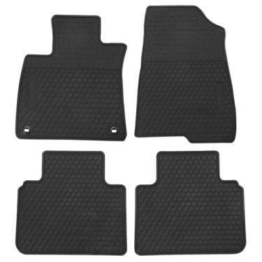 Imagem de Car Floor Mats for Honda Accord 10th Generation 2018 2019 2020 2021 2022 Custom Fit Full Black Rubber Auto Liner Mats All Weather Protection Heavy Duty Odorless