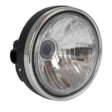 Imagem de Farol Da Moto Yamaha Factor Ybr 125 Completo Aro Cromado 2009 até 2024